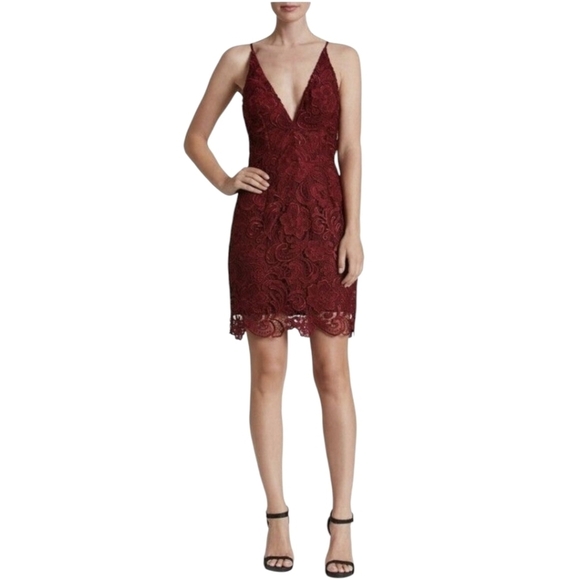 Dress the Population Ava Dress in Berry Size Small - Picture 1 of 6